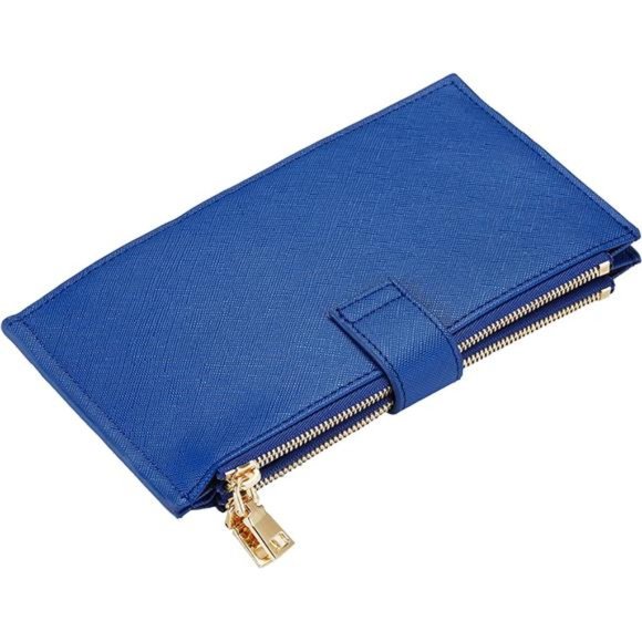 Womens Wallet RFID Blocking Bifold Multi Card Case Wallet with Zipper Pocket - Picture 2 of 4